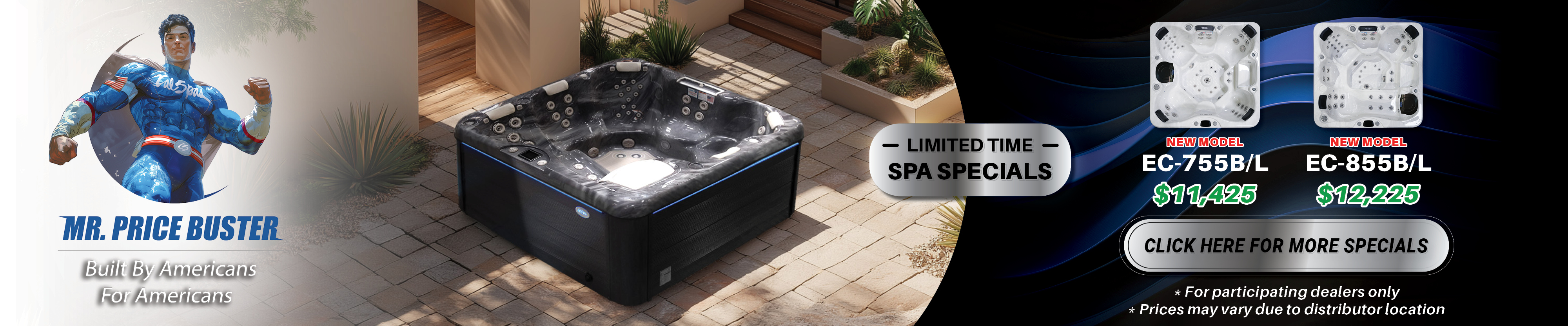 Calspas hot tub being used in a family setting - Homestead